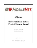 IPMobileNet B64450G25 Product Owners Manual предпросмотр