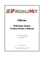 Preview for 1 page of IPMobileNet IP8B Product Owners Manual