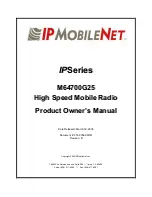 IPMobileNet M64700G25 Product Owners Manual preview