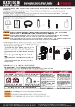 Preview for 1 page of iPower GXS1500i Quick Start Manual