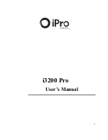 IPRO i3200 Pro User Manual preview