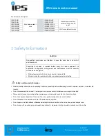 Preview for 3 page of IPS IPS1000-SIN User Manual