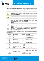 Preview for 4 page of IPS IPSPV33-ONGI-10k0-KTSI User Manual