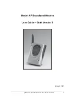 IPWireless AP Broadband modem User Manual preview