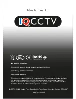 Preview for 21 page of IQ CCTV IQC960S12 User Manual