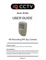 Preview for 1 page of IQ CCTV ROOM-I User Manual