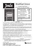 IQ Design Joule Installation & Operating Instructions Manual preview