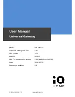 Preview for 1 page of IQ Home GW-UNI-01 User Manual