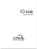 iQ Pet Dog Training collar Owner'S Manual preview