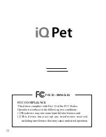 Предварительный просмотр 25 страницы iQ Pet iQ Cliq Owner'S Manual