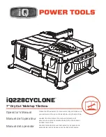 IQ Power Tools iQ228CYCLONE Operator'S Manual preview