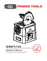 Preview for 1 page of IQ Power Tools iQ360XT Operator'S Manual