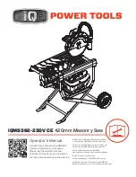 IQ Power Tools iQMS362-230V CE Operator'S Manual preview