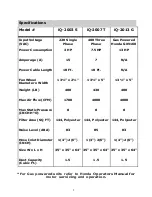 Preview for 2 page of IQ 2003 S User Manual