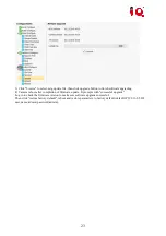 Предварительный просмотр 25 страницы IQ CV810 User Manual