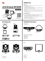 Preview for 1 page of IQ JoinGroup AVS200 Quick Manual