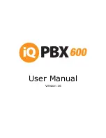 IQ PBX600 User Manual preview