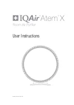 Preview for 1 page of IQAir Atem X User Instructions