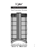 Preview for 1 page of IQAir HealthPro Plus User Manual