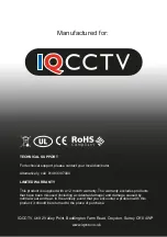 Preview for 12 page of IQCCTV IQC1080B Installation Manual