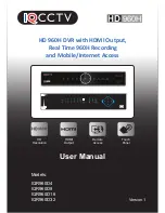 Preview for 1 page of IQCCTV IQR960D16 User Manual