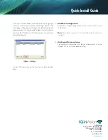 Preview for 2 page of Iqinvision IQ510-V3 Quick Install Manual