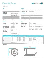 Предварительный просмотр 2 страницы Iqinvision IQ702-V6 Specifications