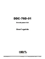 Предварительный просмотр 1 страницы IQRF DDC-76D-01 User Manual