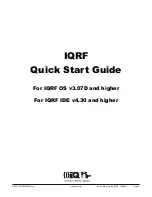 Предварительный просмотр 1 страницы IQRF DS-DPA-02 Quick Start Manual