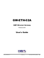 IQRF GW-ETH-02A User Manual предпросмотр