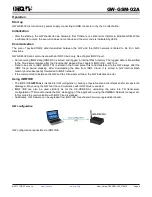 Предварительный просмотр 6 страницы IQRF GW-GSM-02A User Manual