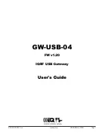 Предварительный просмотр 1 страницы IQRF GW-USB-04 User Manual