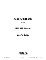 Предварительный просмотр 1 страницы IQRF GW-USB-06 User Manual