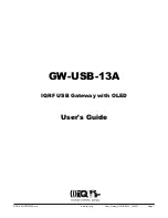 Предварительный просмотр 1 страницы IQRF GW-USB-13A User Manual