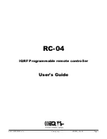 IQRF RC-04 User Manual предпросмотр