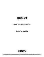 IQRF RC4-01 User Manual предпросмотр