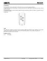 Предварительный просмотр 5 страницы IQRF RC4-01 User Manual