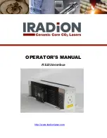 Iradion Infinity Series Operator'S Manual preview