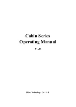 iRay Technology Cabin CBL19 Operating Manual preview