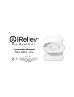 iReliev Pain Relief Patch Operation Manual preview