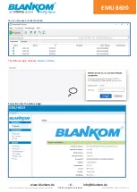 Preview for 6 page of Irenis BLANKOM EMU 8600 Quick Start Manual