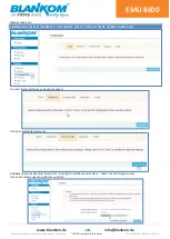 Preview for 16 page of Irenis BLANKOM EMU 8600 Quick Start Manual