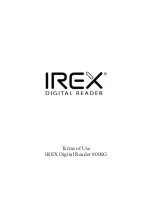 Preview for 1 page of iRex 800SG Terms Of Use