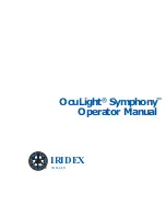 Iridex OcuLight Symphony Operator'S Manual preview