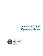 Preview for 1 page of Iridex TruFocus LIO+ Operator'S Manual