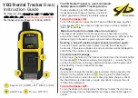 Preview for 1 page of Iridium YB3 Rental Tracker Basic Instruction Manual