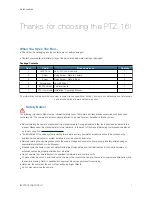 Предварительный просмотр 2 страницы Iris Innovations IM-PTZ-16 Quick Manual