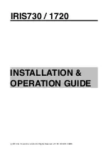 Iris Innovations IRIS1720 Installation & Operation Manual предпросмотр