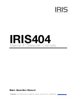 Iris Innovations IRIS404 Basic Operation Manual предпросмотр