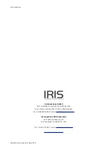 Предварительный просмотр 20 страницы Iris Innovations IRIS460 Quick Start Manual